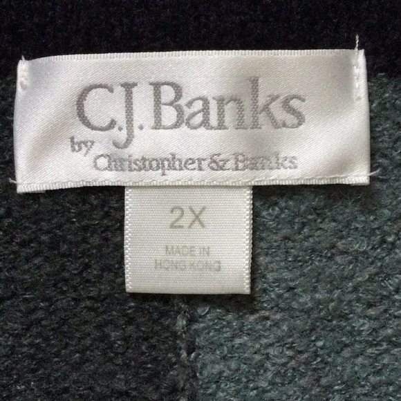 CJ Banks, Cozy Block Pattern Cardigan - Picture 5 of 7